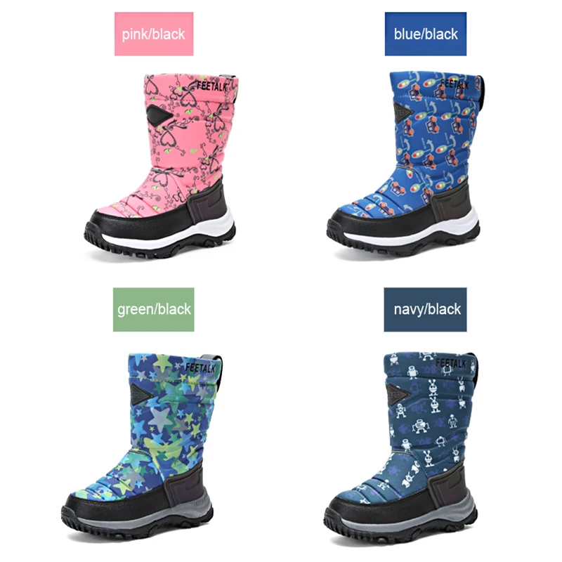 

2017 new Kids' Sneakers children hiking shoes damping Breathable girls sneakers winter children boots snow kids