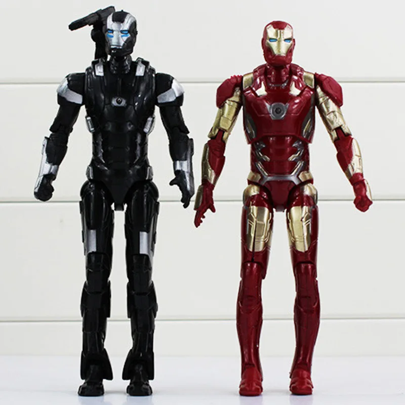 5pcs/set Marvel avengers 3 Superheroes Spiderman Iron Man Black Panther Vision PVC Action Figure Collectible Children Toys