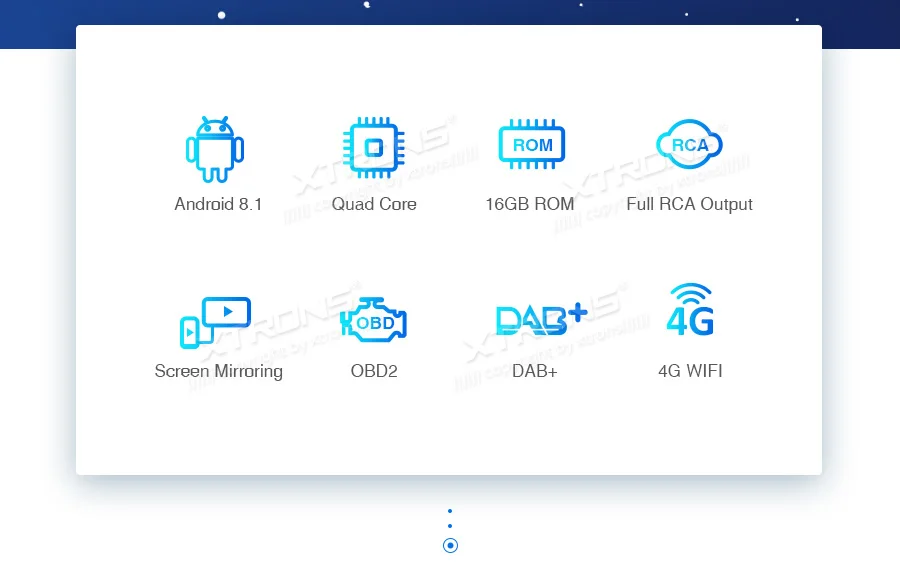 Perfect XTRONS 6.2" Android 8.1 Car Radio DVD Player RCA GPS Navigation for JEEP Commander Grand Cherokee DODGE Caliber Chrysler 1
