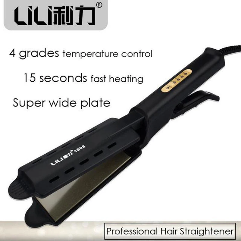 

LILI 15s Faster Heating Design Flat Irons Strainghtening Iron Professional Hair Strainghtener Hair Styling Tools HS-1808