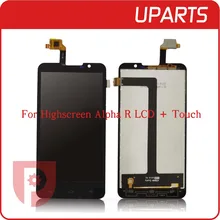 1 teile/los Neue Original Für Highscreen Alpha R LCD Display + Touch Screen LCD Digitizer Glasscheibe Ersatz