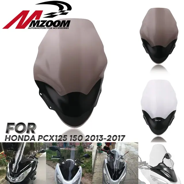 US $27.55 Motorcycle ABS Windscreen Windshield Spoiler Air Wind Deflectors For Honda pcx 125 PCX125 150 2013-