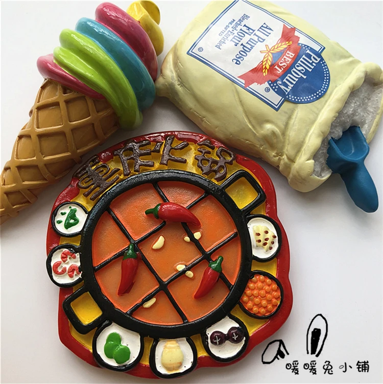 Наклейки для мороженого Chongqing hot pot rainbow|Магниты на холодильник| |