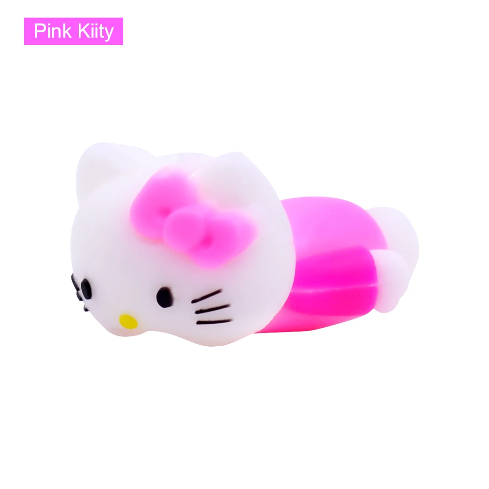 CHIPAL милый укус животное кабель протектор для iPhone USB органайзер для кабеля данных моталки панда Акула свинья укусы Chompers держатель телефона - Цвет: Pink Kiity
