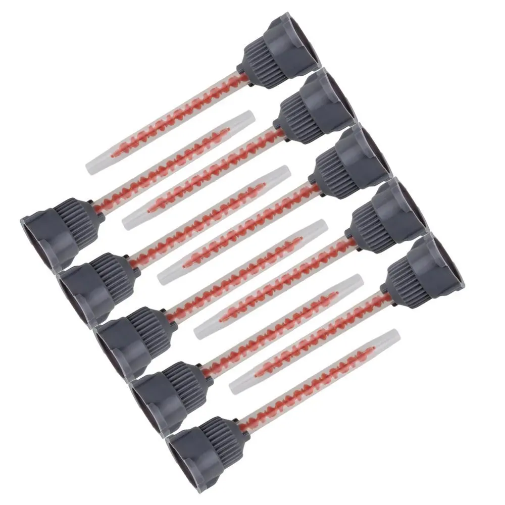 

Plastic MB3.2-16L Slip Type Dispenser Stuck Static Mixer Mixing Nozzle Applicator for Adhesive 10:1 Mixing Ratio Pack of 10