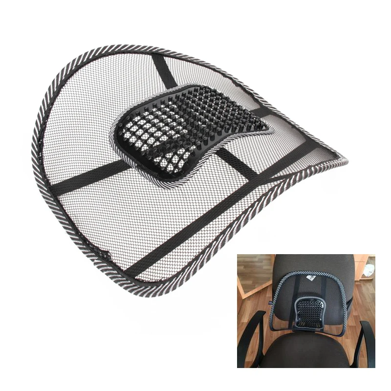 Car Seat Comfort Mesh Lumbar Back Brace Support Office Home Car Seat