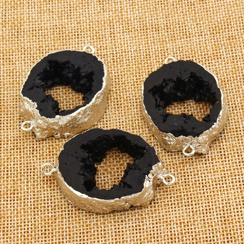 

2pcs Hyperbolic Hollow Resin Bracelet Connectors DIY Charm Jewelry Findings For Women Choker Necklace Earring Accessories F162