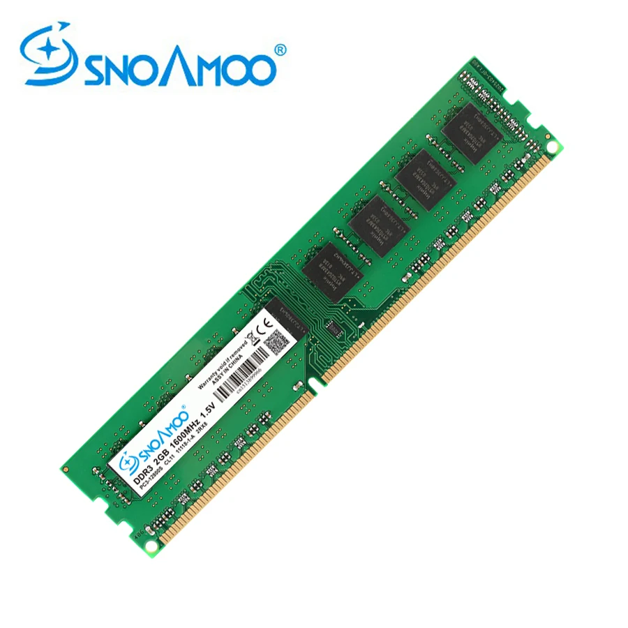 SNOAMOO New Desktop PC RAMs DDR3 2G 1333MHz-1600MHz 240-Pins RAM Memory 1.5V DIMM For AMD non-ECC Lifetime Warranty | Компьютеры и