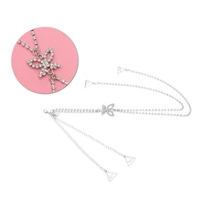 Декоративные все-матч Eyecatching Bling Back крест бабочка бретели для бюстгальтера со стразами Замена нижнего белья пояс