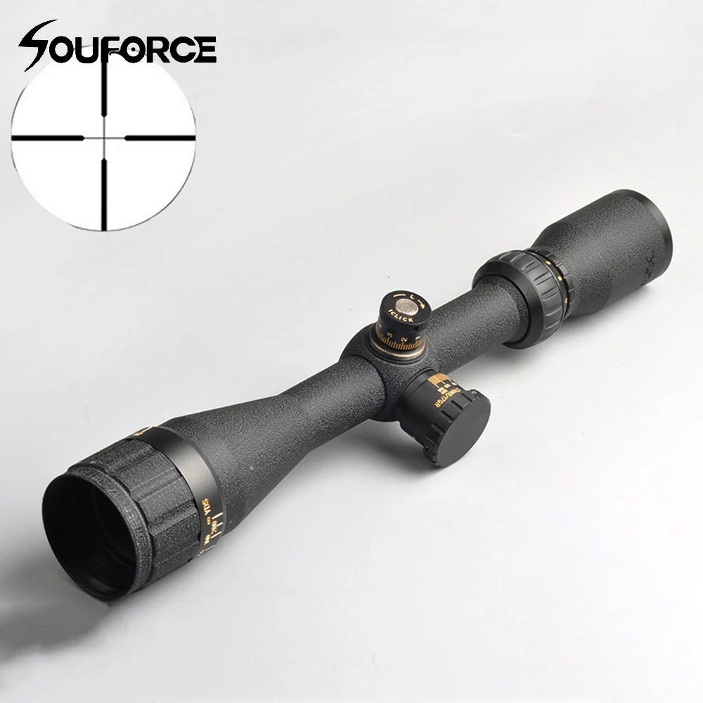 

3-12x40 AO Duplex Crosshair Reticle Sniper Sight Hunting Rifle Scope with 20 mm Weaver Mount for Hunting