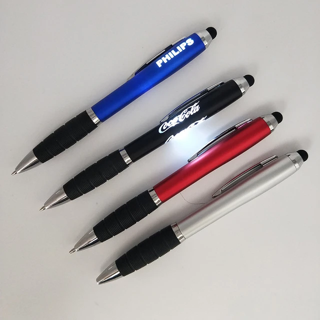 Plastic Ballpoint Pen White Pens With Custom Logo Promotion Roller Ballpen  Promotional Plastic Pen With Customized Logo - Ballpoint Pens - AliExpress