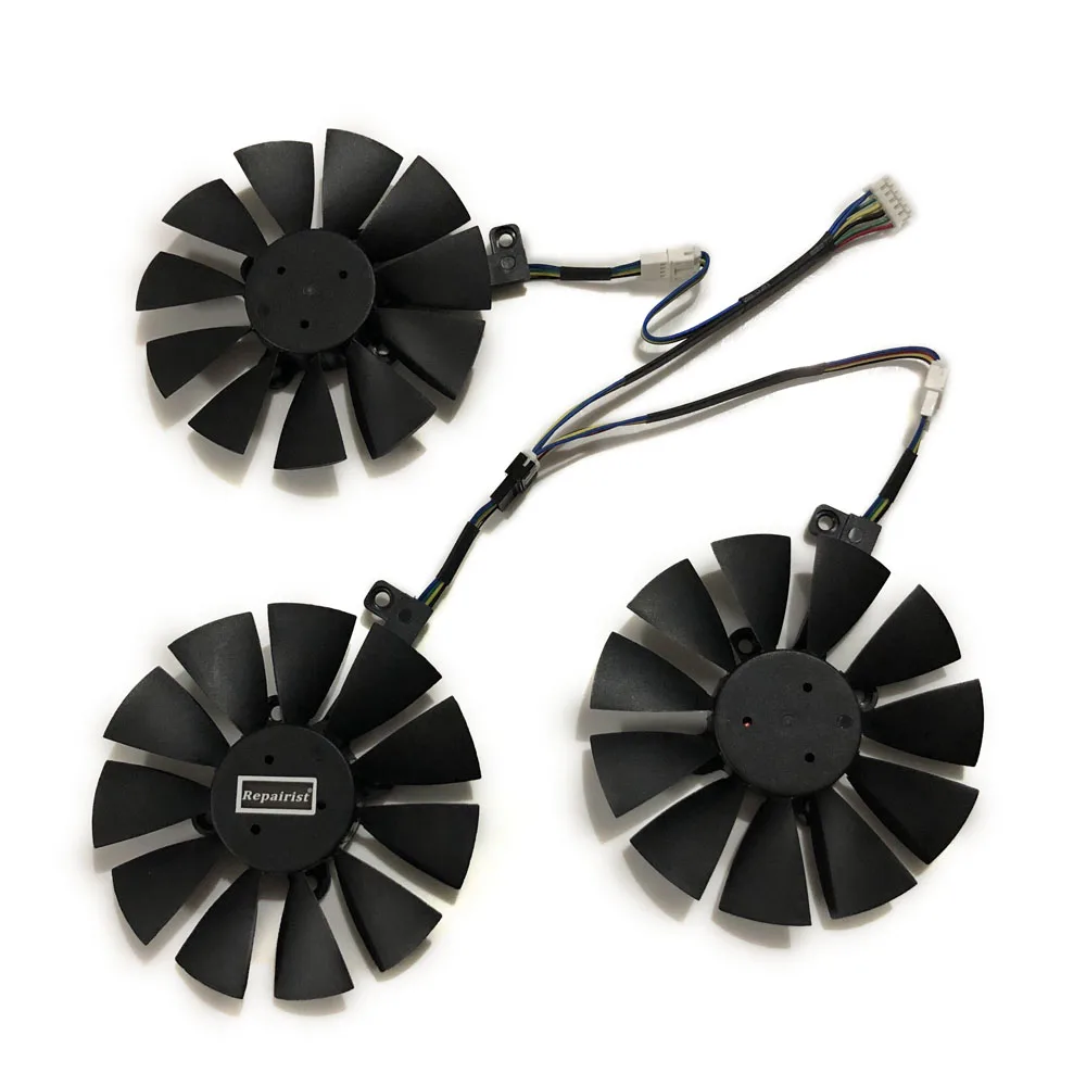 Вентилятор охлаждения графики PLD09210S12HH T129215SU VGA GTX1080TI GTX1070 для ASUS GTX 1080TI/980Ti/1070TI