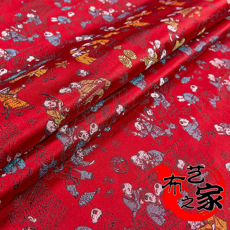 Tissus Patchwork 15 Thousand Sub Graph Imitation 35 Silk Brocade Satin , Mahogany Furniture Cushion Antique Cheongsam Fabric