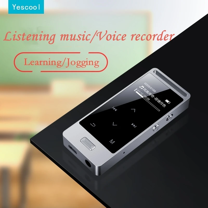 Сенсорный экран MP3 плеер 8 Гб Yescool X3 Металл APE/FLAC/WAV высокое качество звука без потерь Музыкальный плеер лирический дисплей с fm-радио