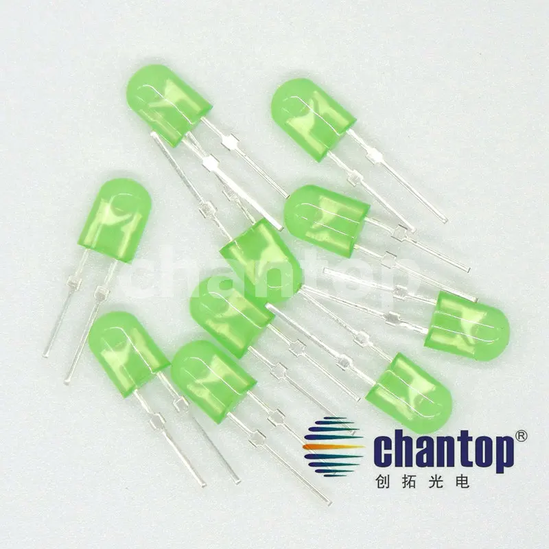 Módulo de Led com Brilho de Boa 2000-2400mcd para Sinal de Led Verde Oval Alto Qualidade 1000 Pçs – Lote 5mm Cor Dip 546