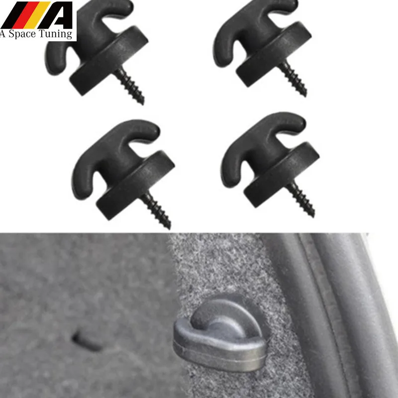 

4Pcs Car Styling Rear Trunk Glove Storage Net Clip Hooks Ring Loop Hanging Fastener Accessories For Renault Kia Nissan Toyota