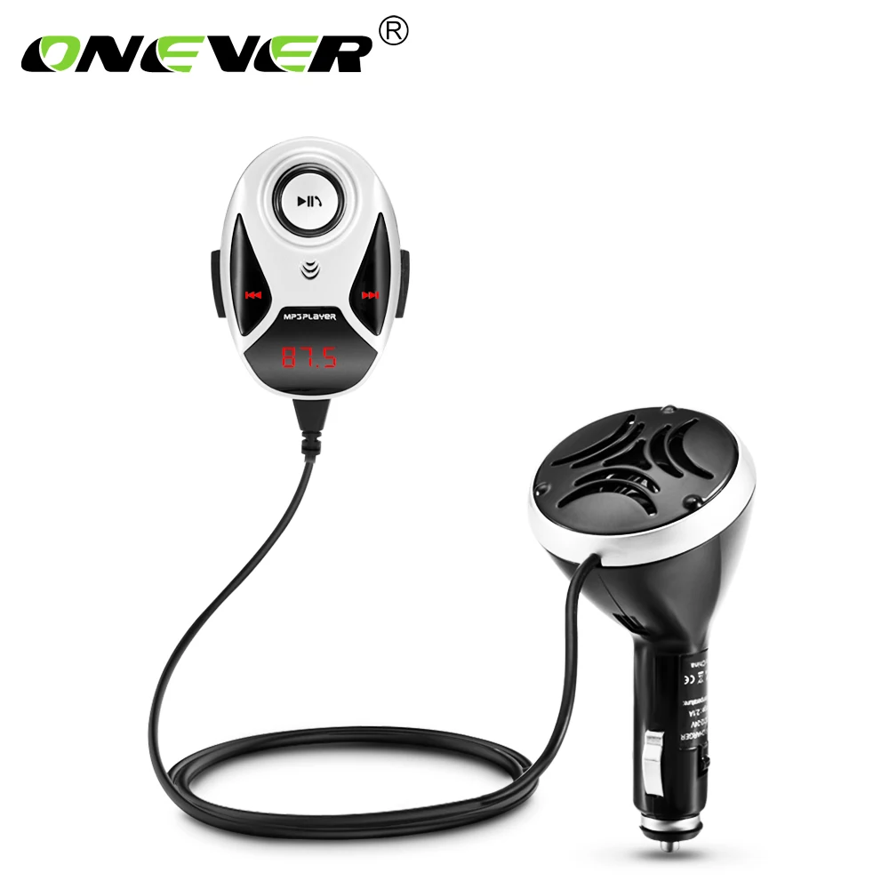 

FM Transmitter Car Bluetooth Kit Handsfree Music MP3 Player Wireless Radio Adapter FM Modulator Support TF Card U Disk Voltmeter