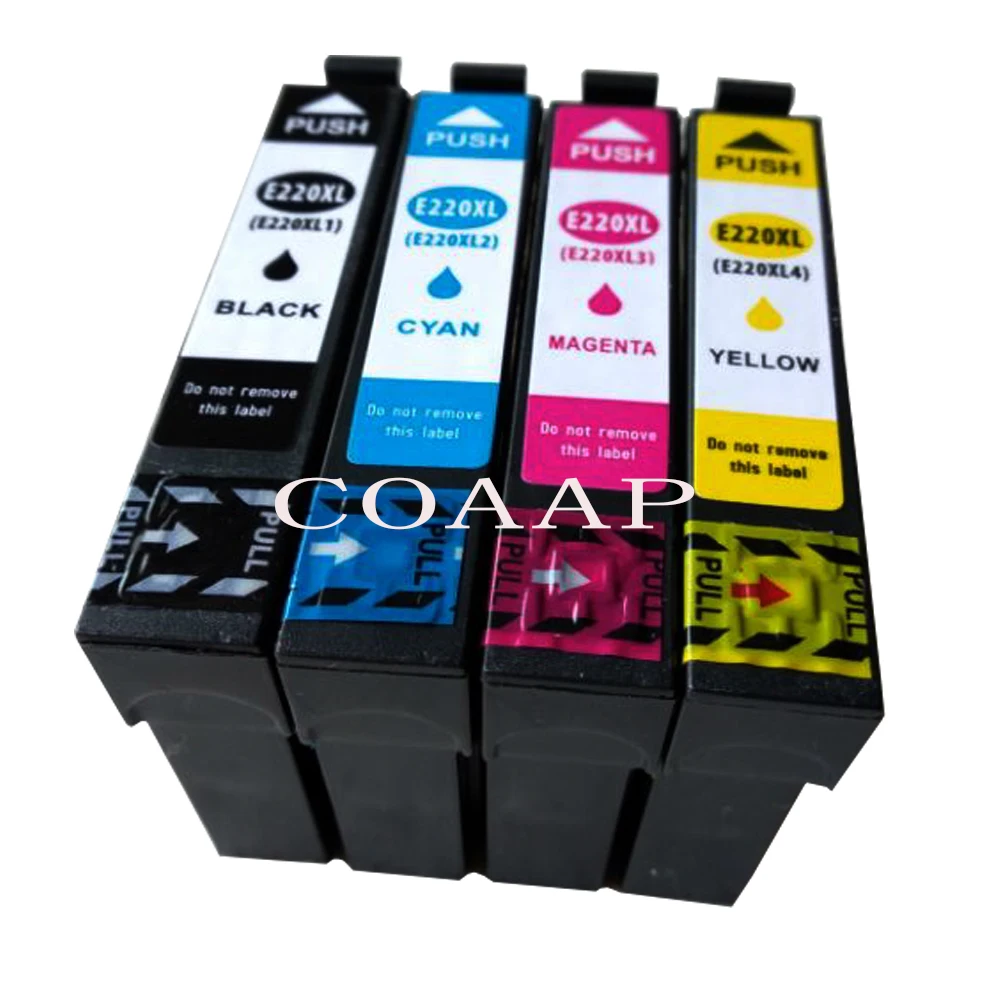 4 Pack 220 T220XL High Yield Ink For Epson Expression WorkForce 2630 2650 2660-in Ink Cartridges