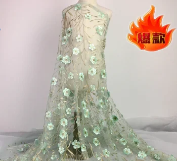 

Gold wire Net yarn fabric embroidery lace mesh fabric wedding dress cloth DIY garment accessories curtains