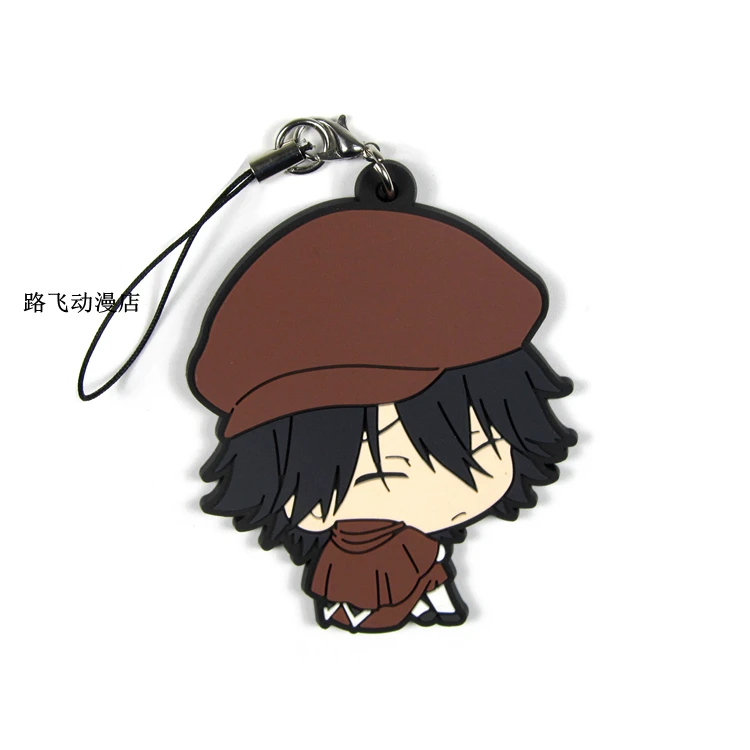 Bungo бродячие собаки фигурка аниме модель резиновый брелок Ryunosuke Akutagawa Nakahara Chuuya