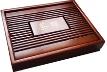Chinesische Kung Fu Tee-Set Natürliche Holz Bambus Tee-tablett rechteckigen Roten & Brown holz Puer Tee Tablett Chahai Teetisch Heißer verkauf