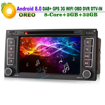 

8-Core Android 8.0 DAB+Wifi Car Stereo GPS CD Sat Navi Radio BT DTV-IN DVD OBD SD Bluetooth Car Multimedia Player for VW TOUAREG