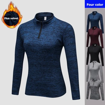 

JINXIUSHIRT Women Autumn Winter Running Jacket With Long Sleeve Sweatshirt Ladies Yoga Sports Zipper Jacket Fitness Gym Shirts