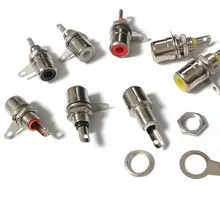 100 шт металлический внешний усилитель RCA домкрат разъем