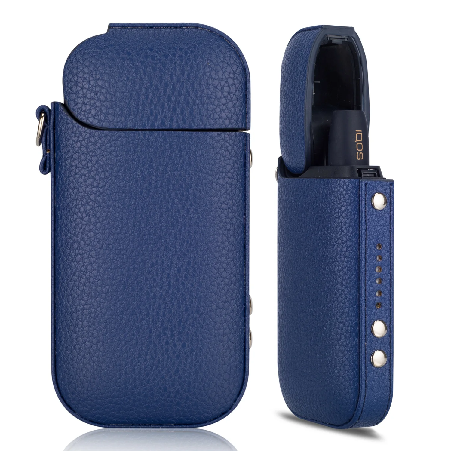 JINXINGCHENG сумка чехол для iqos II 2,4 Plus чехол из искусственной кожи чехол для переноски аксессуары - Цвет: Синий