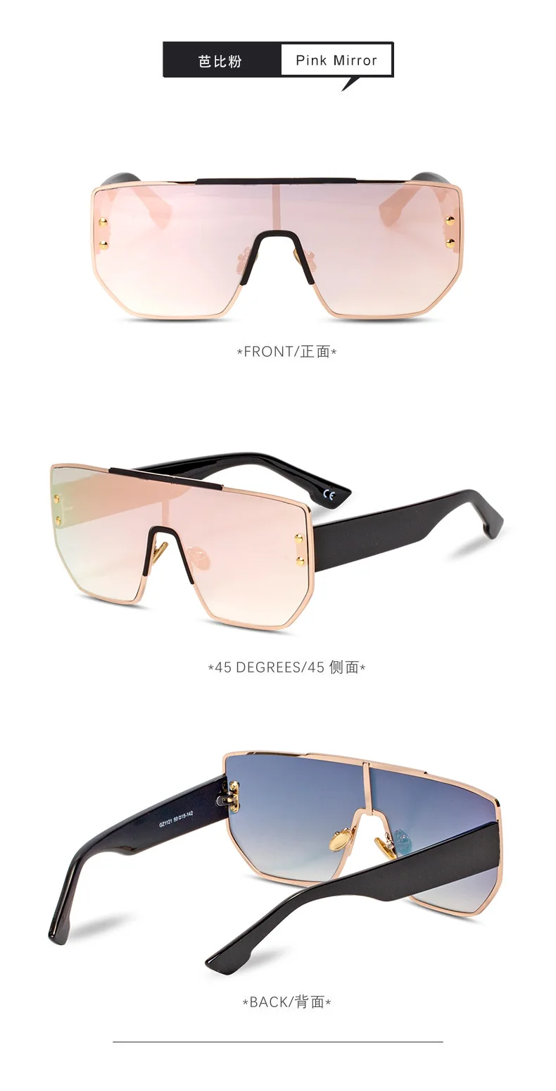 Роскошные Винтажные Солнцезащитные очки для женщин, фирменный дизайн, солнцезащитные очки для женщин, квадратные негабаритные женские солнцезащитные очки, зеркальные NX