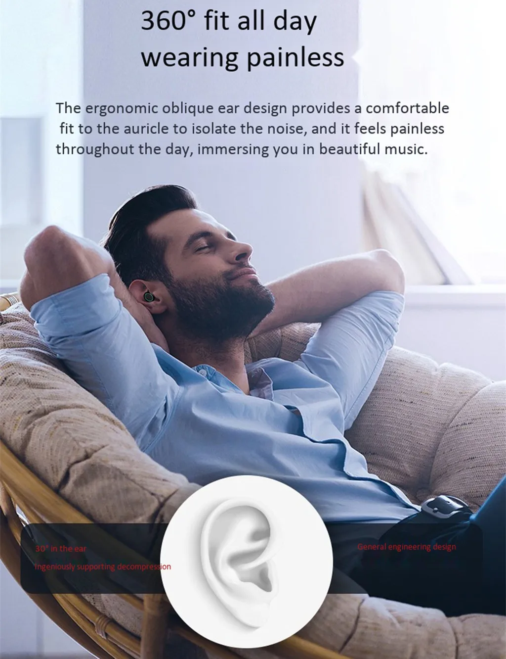 TWS bluetooth 5.0 True Wireless Earbuds Smart Waterproof Stereo Hifi Earphone 3D Stereo with Dual Microphone and Charging box