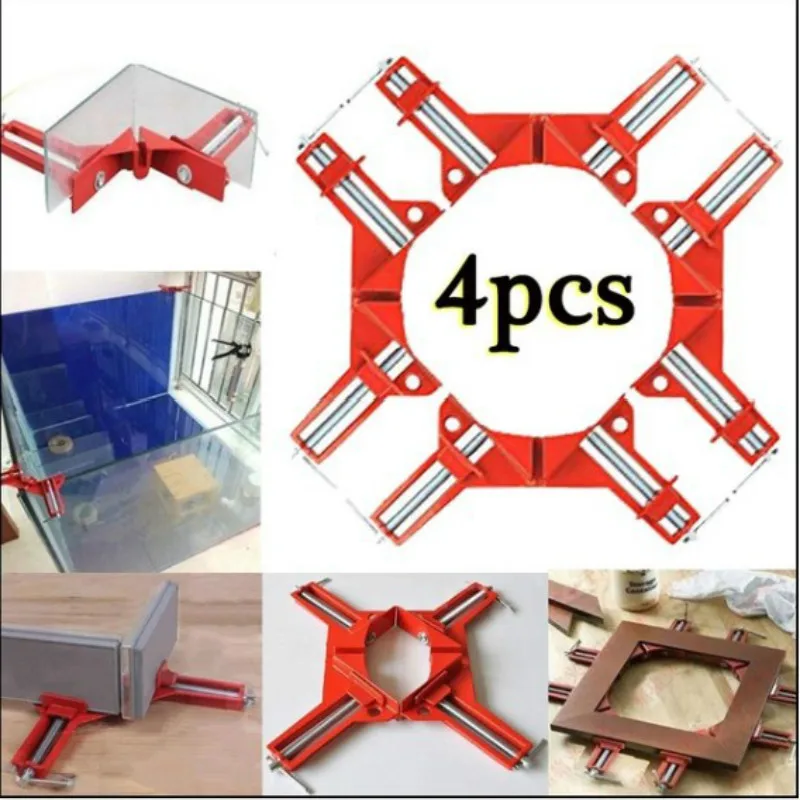 

Multifunction 4inch 90 degree Right Angle Clip Picture Frame Corner Clamp 100mm Mitre Clamps Corner Holder Woodworking Hand Tool