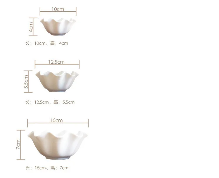 Корейский Керлинг Керамическая салатная миска из Салатница тарелка для торта из трех частей керамическая чаша