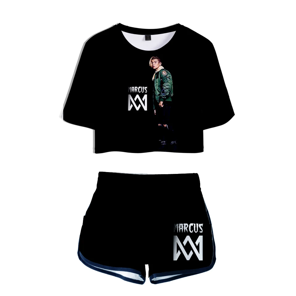 Frdun تومي 3D ماركوس و martinus الترفيه النساء مجموعات 2018 جديد نمط لينة تيشيرت بياقة مستديرة و سراويل قصيرة Kpop الملابس Frdun تومي 3D ماركوس و martinus الترفيه النساء مجموعات 2018 جديد نمط لينة تيشيرت بياقة مستديرة و سراويل قصيرة Kpop الملابس