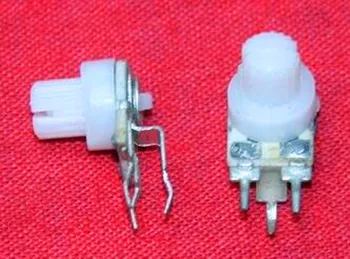 

Free Shipping!!! 10pcs Vertical adjustable resistor (with plastic adjustment handle) Small potentiometer / color adjustable 10