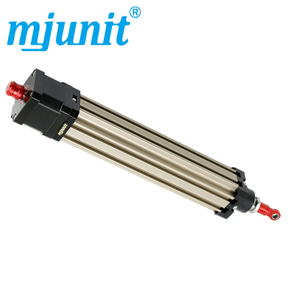 

Mjunit Stepping electric cylinder high-precision stepping table electric cylinder large thrust electric push rod 100mm stroke