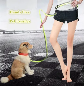 

hands free pet Leashes Nylon dog Pull strap for meidum and big dogs B36