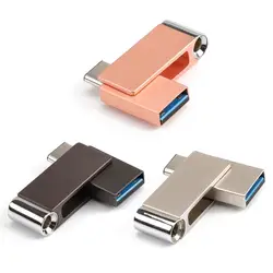 USB флешка 3,0 USB C OTG флешки 64 32 ГБ для samsung Galaxy S9 плюс примечание 9 для Xiaomi redmi5 Memory Stick накопитель