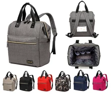 Colorland חדש אופנתי גדולה תרמיל Tote פונקציה רב בייבי חיתולים תיק חיתול שינוי תיק + כרית שינוי