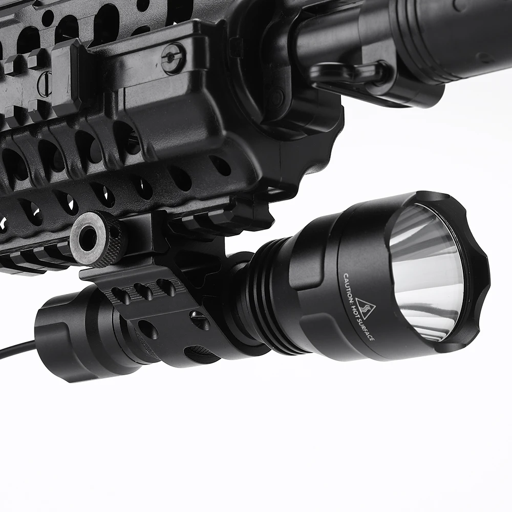 AloneFire C8 CREE XM-L2 T6 светодиодный тактический вспышка светильник фонарь охотничий страйкбол прицел ружья светильник перезаряжаемый аккумулятор 18650