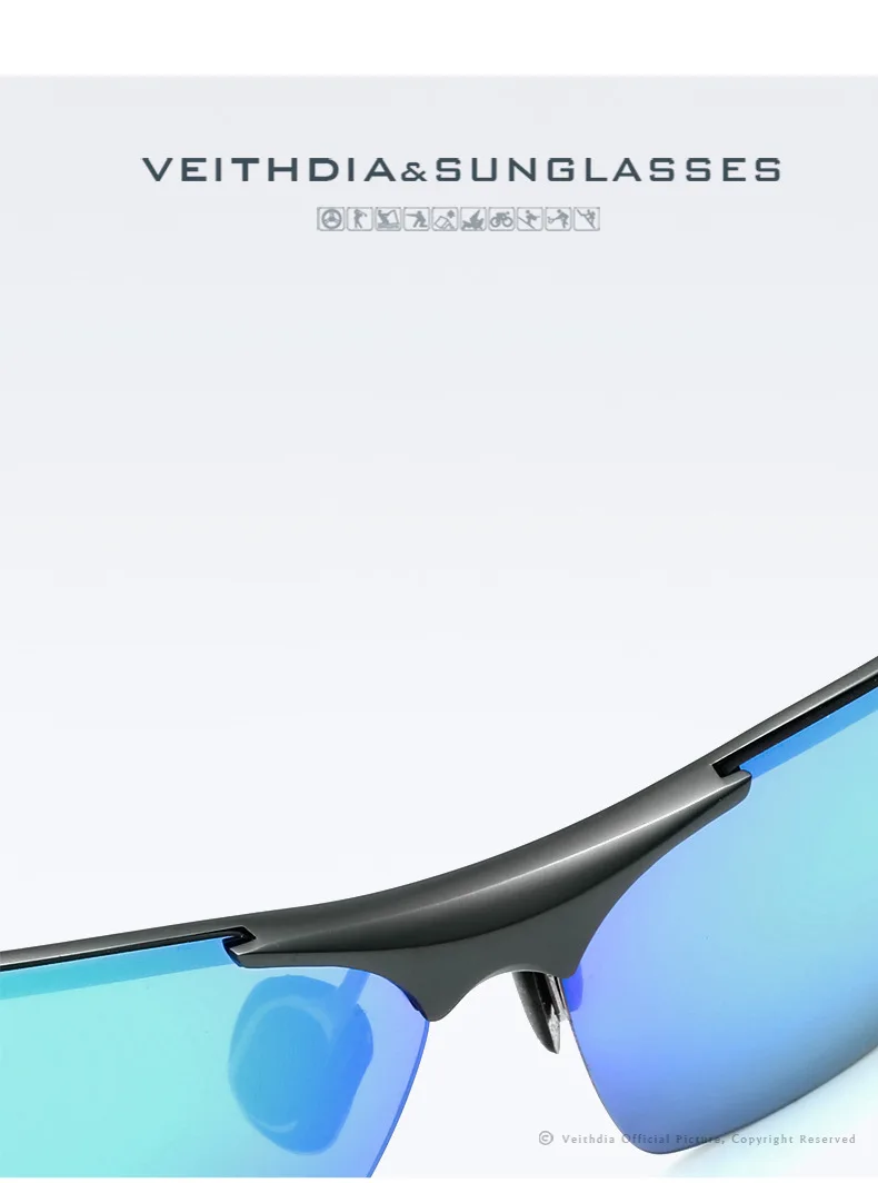 Поляризационные очки veithdia солнцезащитные очки для мужчин Новое поступление брендовые дизайнерские солнцезащитные очки с оригинальной коробкой gafas oculos de sol masculino 6589
