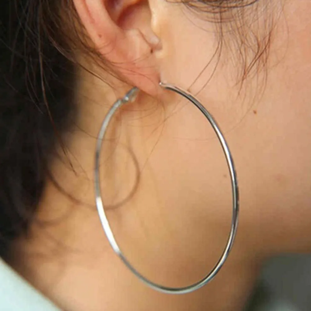 Серьги кольца JieyueJewelry женские супер большие круглые ювелирные украшения в стиле