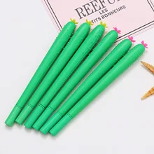 48 шт./упак. 0,5 мм креативные растения огурцы cuke форма черные чернила гелевая ручка продвижение подарки для школы и офиса призовое чернильное перо