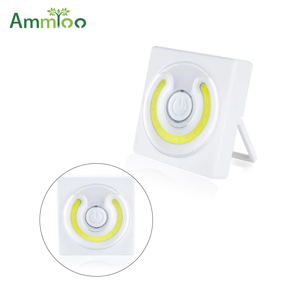 Impartial Ammtoo Mini Portable Cob Led Book Light Battery Power Lampara Led Reading Lamp White Color For Children Study Office Work Let Our Commodities Go To The World Lights & Lighting