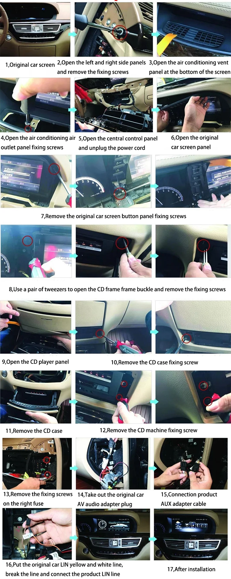 Clearance LiisLee Car Multimedia GPS Audio Radio For Mercedes Benz MB S Class W221 S280 S300 S350 2006~2013 Original NTG Navigation NAVI 10