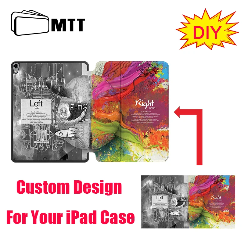 

MTT Custom Design Tablet Case For iPad Pro 10.5 11 12.9 inch PU Leather Flip Stand Smart Cover for ipad 9.7 10.2 mini 5 4 Funda