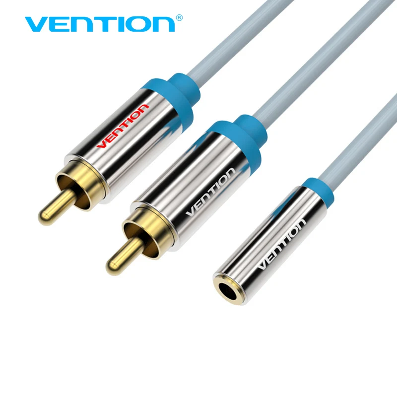 

Vention RCA Cable 2RCA Male to Female 3.5mm Jack Adapter Audio Cable Aux Cable for iPhone Edifer Home Theater DVD VCD Headphones