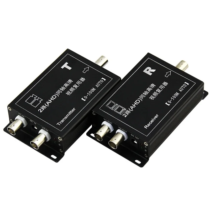 1pair CVI/AHD/TVI 2 HD video multiplexer coaxial superimposed digitalnetwork|ahd 2|ahd hd |