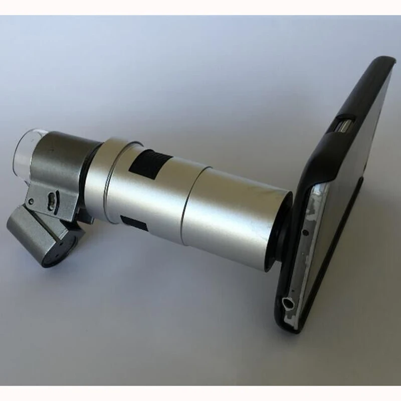 Universal Mobile Phone Cases Jewelry LED HD 200X Zoom Microscope Magnifier Lens for iPhone5 6 6S