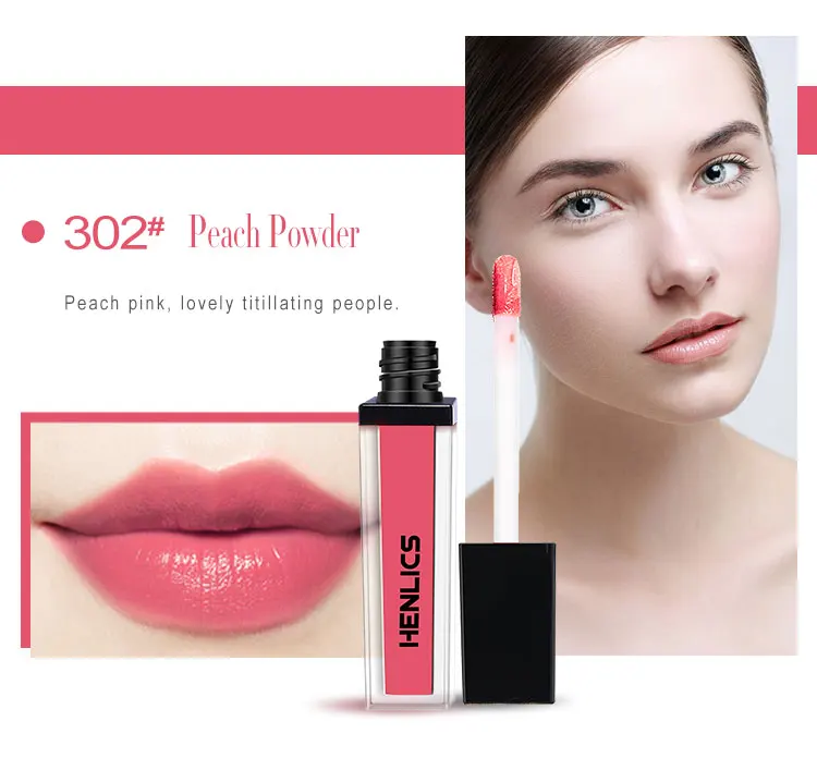 HENLICS 10 Colors Trendy Liquid Lipstick Hot Sale Sexy Lip Paint Waterproof Long Lasting Lipstick Lip Gloss Makeup Cosmetics (12)